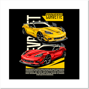 Chevrolet Corvette C6 Lovers Posters and Art